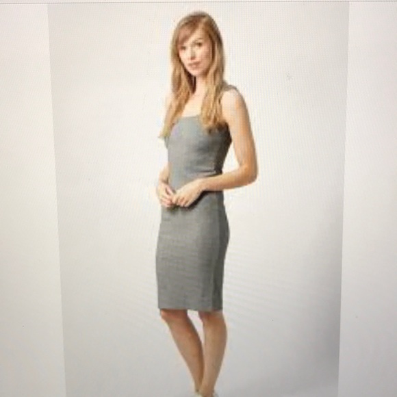 TopShop Grey Cotton Sheath / Scuba Dress NWT - Picture 2 of 7